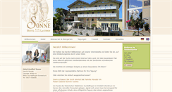 Desktop Screenshot of hotelgasthof-sonne.de
